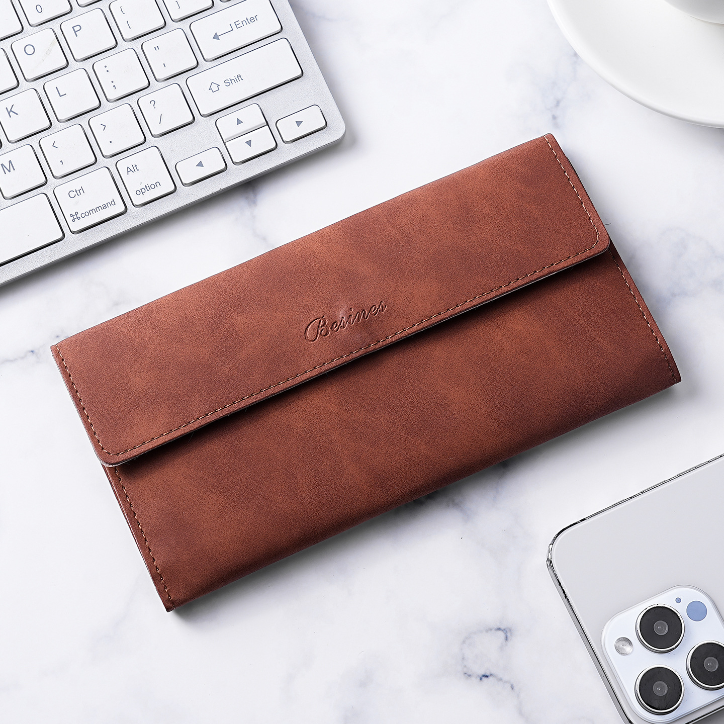 Cartera transfronteriza para hombres nueva simple multi-tarjeta multifuncional larga bolso de cartera para hombres nicho en un hombre mayorista