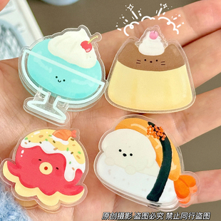 Japanese-Style Cute Vintage Food Pp Clip Swallowtail Clip High-Value Memo Clip Acrylic Exam Paper Organizer Clip