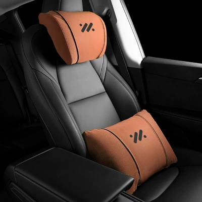Waist support – Headrest and Lumbar Support Car L6 - model-k-ideal-orange-zhiji-headrest-pair-of-lumbar-supports
