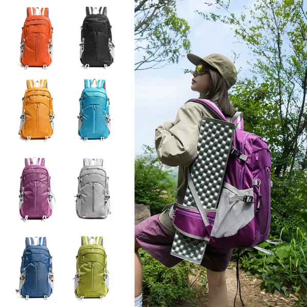 Outdoor Functional Backpack for Men and Women, Large Capacity, Lightweight Hiking and Mountaineering Travel Backpack, Multi-Functional Sports Backpack
