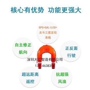 Fire EqUipment Intelligent Lifeboat Intelligent LifebUoy Intelligent Water Dropper U-shaped RescUe Remote Control Flying Wing
