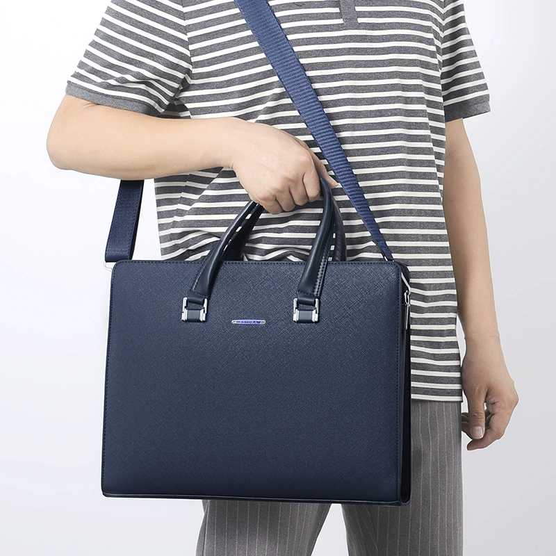 Handheld polyurethane bag strap on the belt, laptop, (Cross-border trading), business version, genuine leather