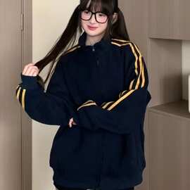 立领拉链 长袖卫衣女潮ins2026秋季新款宽松外套上衣