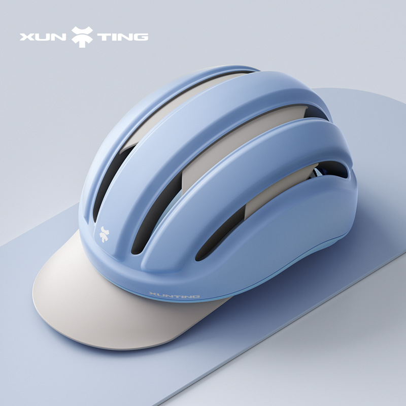 스카이블루 [아이스실크 안감, 탈부착 가능한 바이저 챙]