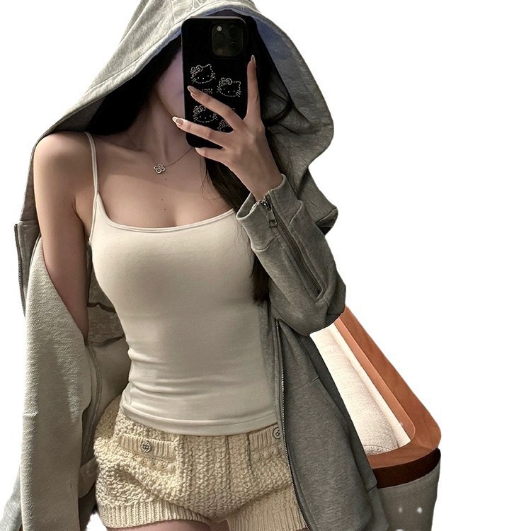 Finna Fu primavera y verano puro deseo de mejorar el cuerpo expandiendo el chaleco de pecho pequeño cinturón desmontable cojín de pecho para usar dentro