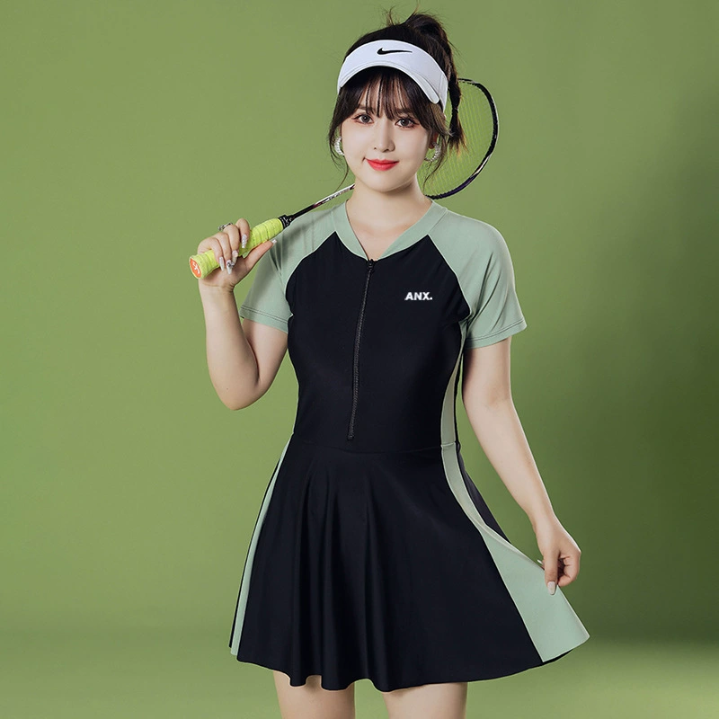 Новинка 2023 года, женский консервативный купальник в сказочном стиле, закрывающий живот, цельный купальник для похудения, горячая весна-лето, модный консервативный купальник с юбкой