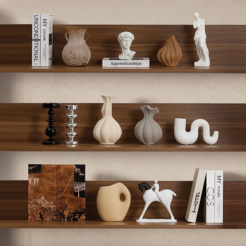 Chengyi Advanced Sense Small Soft Decorations Home Ceramic Vase in Ancient Living Room Wine Cabinet Desktop Ornaments