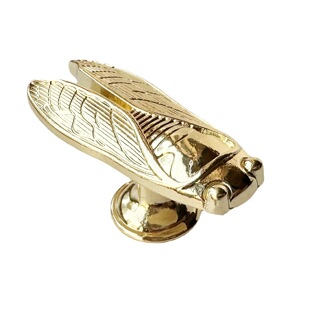 Metal Cicada Handle M4 Screw Zinc Alloy Insect Cicada Handle Wardrobe Cabinet Bedside Table Single Hole Handle