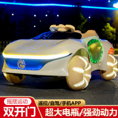 子供の電気のおもちゃの車の四輪は人を遠隔操作することができます。