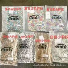 韩版emis豹纹斜挎包小碎花单肩包手提袋大容量购物袋出游通勤包