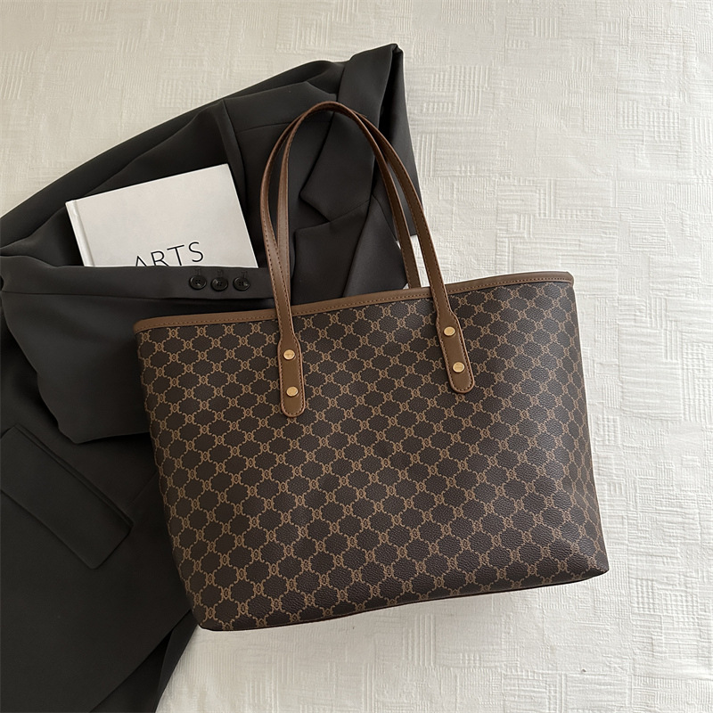 Invierno textura versátil bolso de mano mujer 2024 nueva moda en línea para trabajar bolso de hombro de mujer gran capacidad bolsa de mano