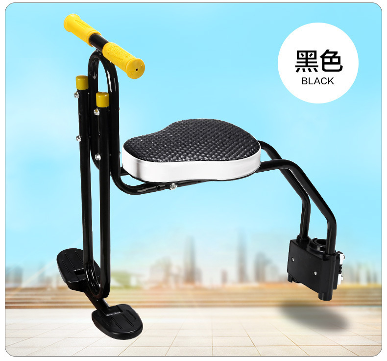 Asiento infantil delantero para bicicleta – diseño robusto para paseos familiares al aire libre