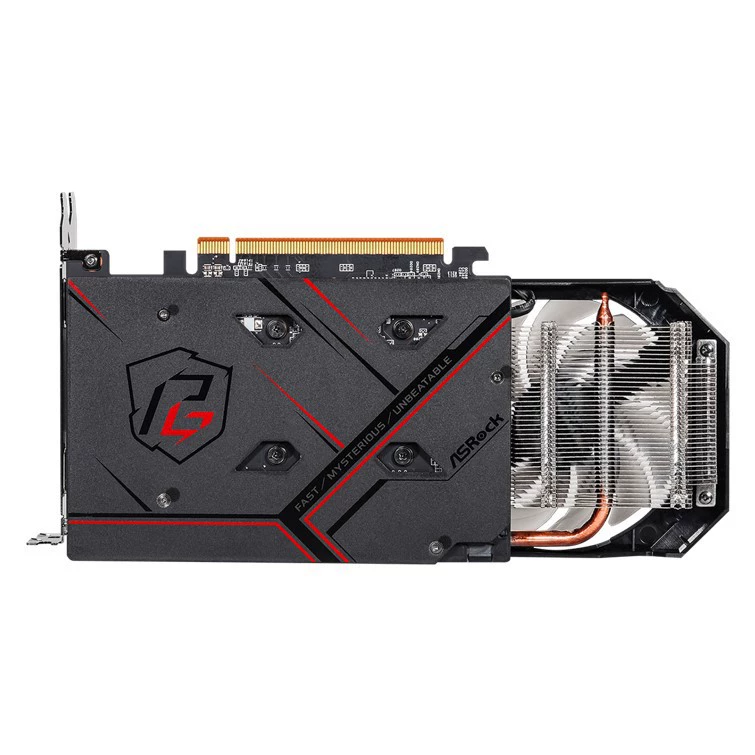 Графическая карта (ASRock) RX 6500 XT Phantom Gaming D, 4 ГБ GDDR6, OC, PCIe 4.0, двойной вентилятор