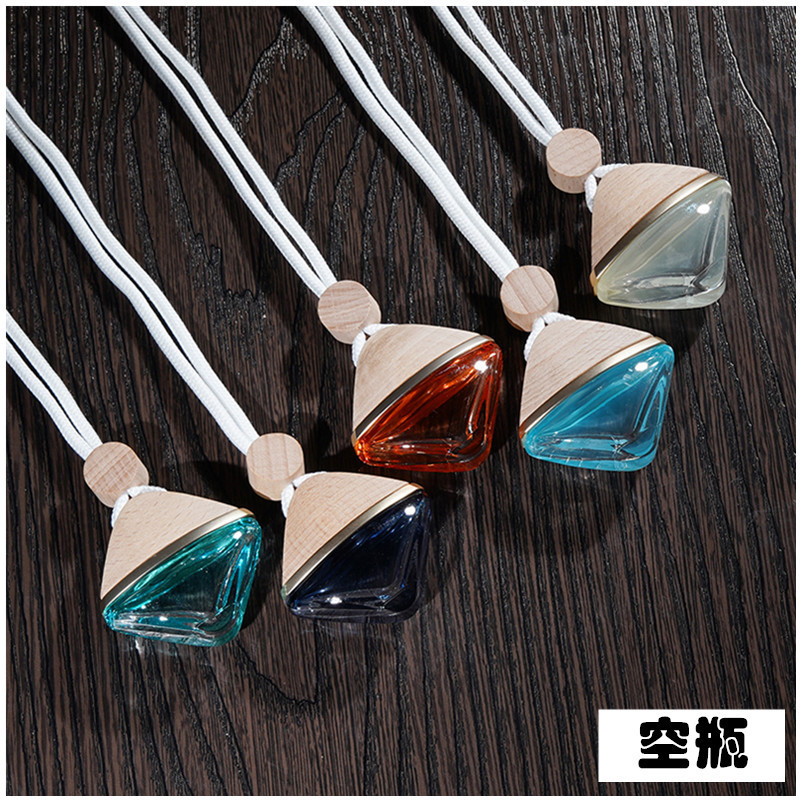Factory wholesale car scented car perfume pendant empty bottle business gifts free laser logo