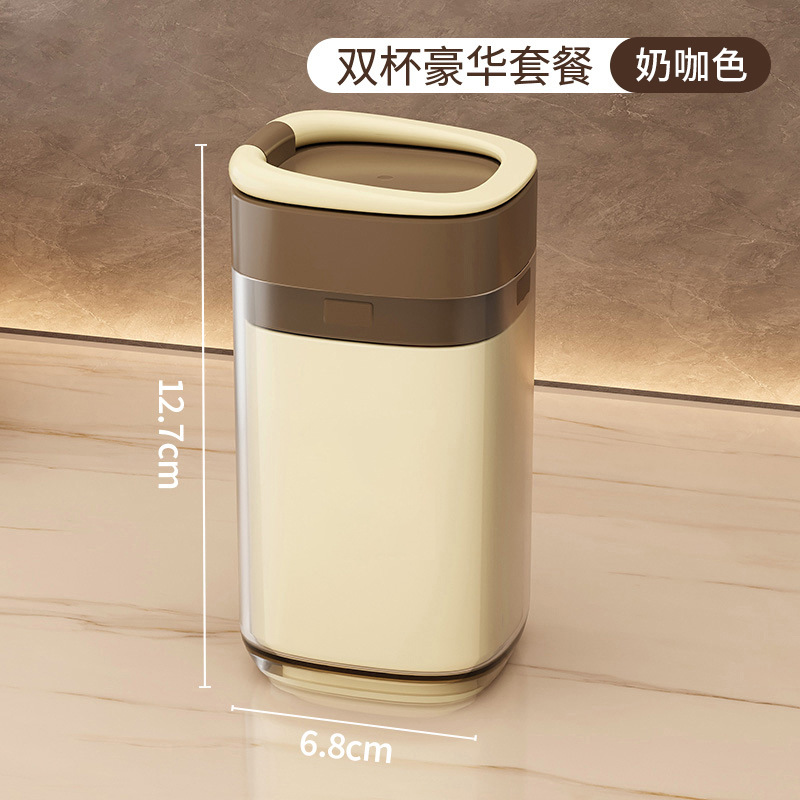 3 - en - 1 mini pequeño portátil dos tazas de cepillo de dientes taza de lavado traje de viaje compacto con cepillo de dientes conjunto de pasta de dientes