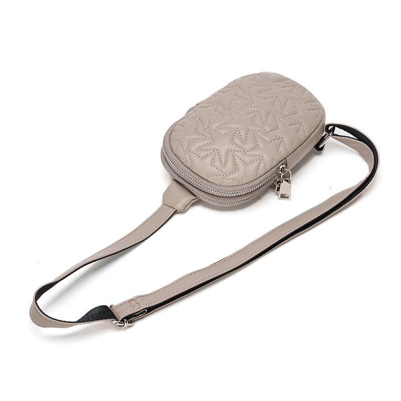 2024 nuevo tipo de nicho de lujo ligero ins estrella con bolso de pecho de cinco puntas bolso de mochila deportiva al aire libre bolso de mujer