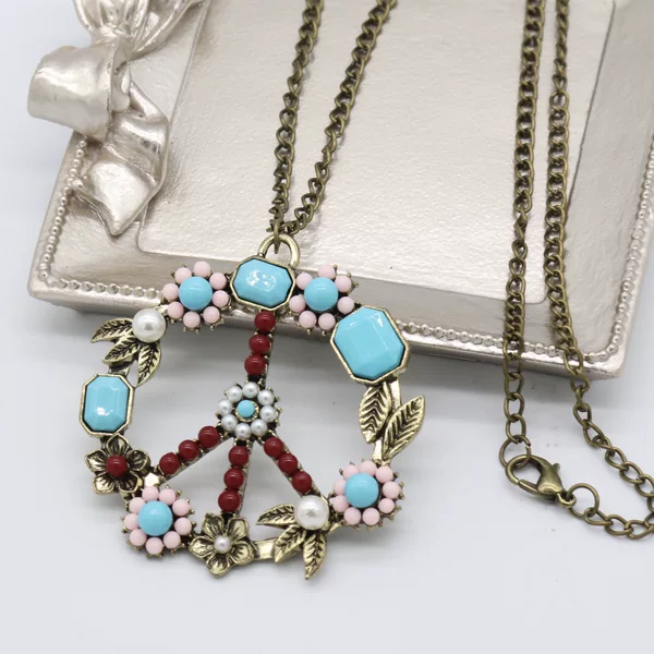 Factory Source New Chinese Style Horse-faced Skirt Accessories Children's National Style Hanfu Ping An Lock Jewelry New Year's Service Cheongsam Necklace