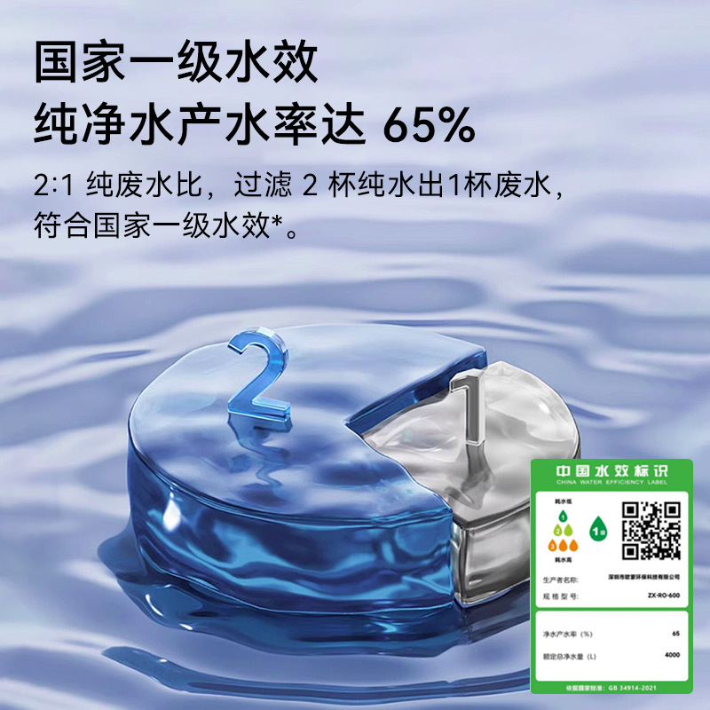 Purificador de agua inteligente RO, ósmosis inversa doméstica, bebida directa, cocina, habitación ABS de grado alimenticio, filtro de agua del grifo, máquina de agua pura