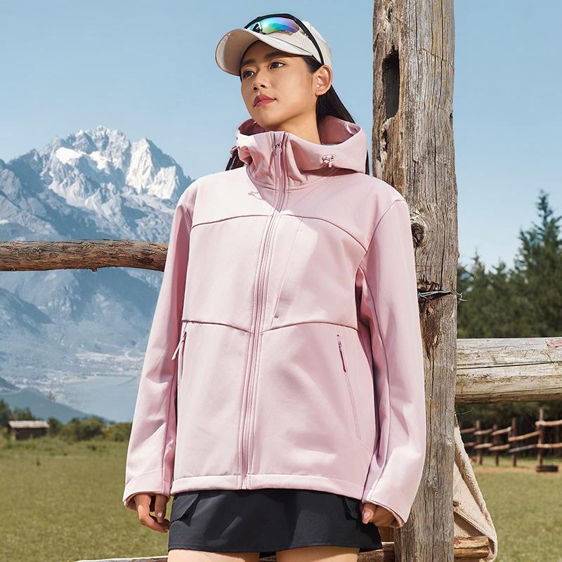 鸟家GAMMA同款软壳衣男女防风防水耐磨连帽软壳冲锋衣户外登山服|undefined