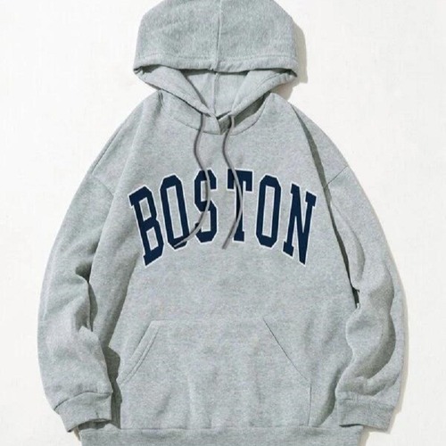 Letter Print Hooded Sweatshirt with Fleece for Women - 2024 Autumn/Winter New Arrival Korean Style Loose Fit Casual Long-Sleeve Top