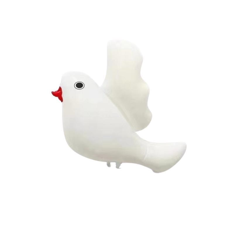 新商品平和鳩風船動物鳩の形アルミ膜風船漫画白い鳩風船クロスボーダー卸売り|undefined