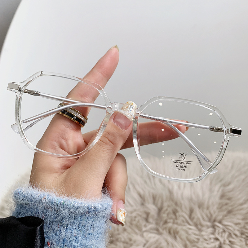 Fashion trend TR90 anti-blue light lightweight glasses frame side sparkling women's flat mirror 3098 Fashion trend TR90 anti-blue light lightweight glasses frame side sparkling women's flat mirror 3098