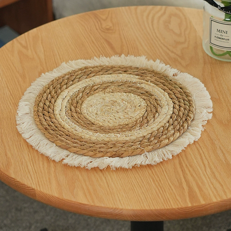 Amazon Горячие распродажи соломенные столовые коврики ручной работы