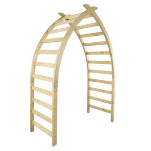 Customized Wooden Arch Outdoor Plant Wooden Climbing Frame Outdoor Solid Wood Wedding Decoration Shelf Cross-Border