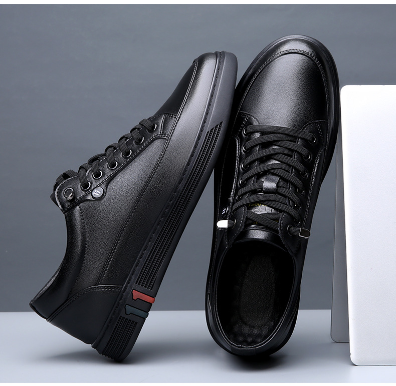 Casual Formal Men's Leather Shoes Breathable Versatile Style_voghion.com
