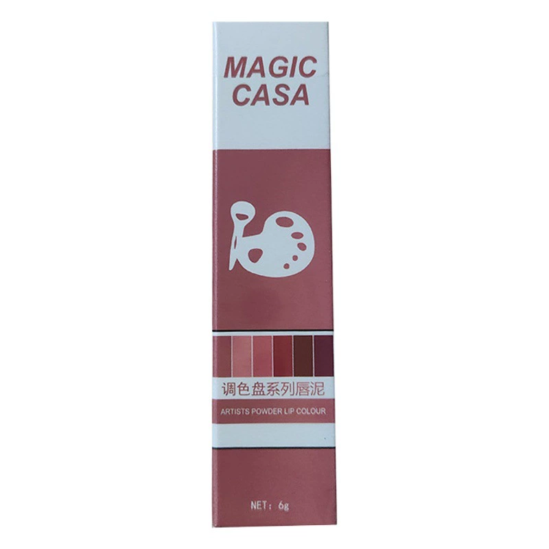 MAGIC CASA матовая глазурь для губ Губная помада мягкий восковой мусс бархатная чашка для губ не выцветает, легко окрашивается поверхность тумана