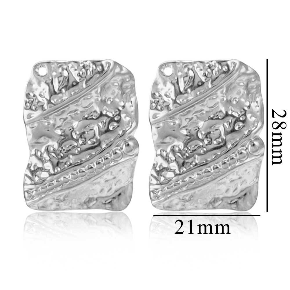 Joyas de acero inoxidable transfronterizas geometría simple anillo grande exageración auriculares accesorios accesorios DIY accesorios accesorios al por mayor