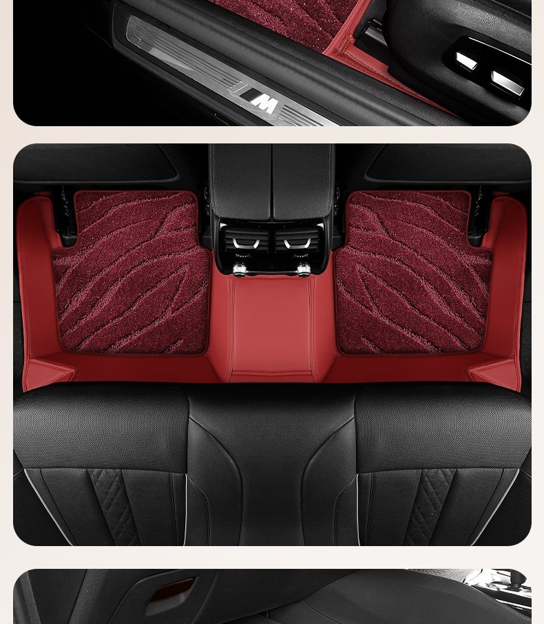 Suitable for car upper layer starry sky carpet floor mats, driver's seat replacement carpet, waterproof and wear-resistant, for rear, driver's and passenger's seats, and the entire vehicle
