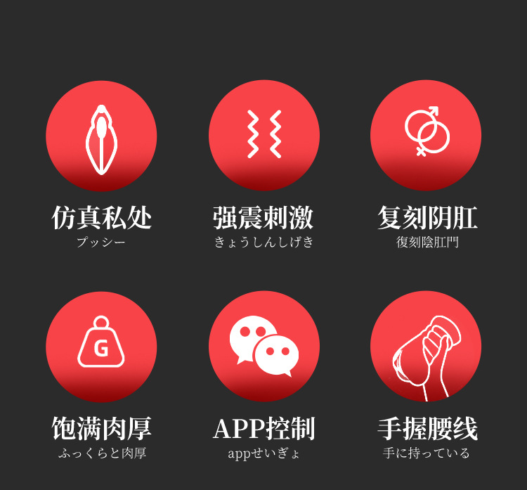 Jiuai Male Masturbation Half-Body Doll with TPE, Manual Vibration and App Control — detail image 4