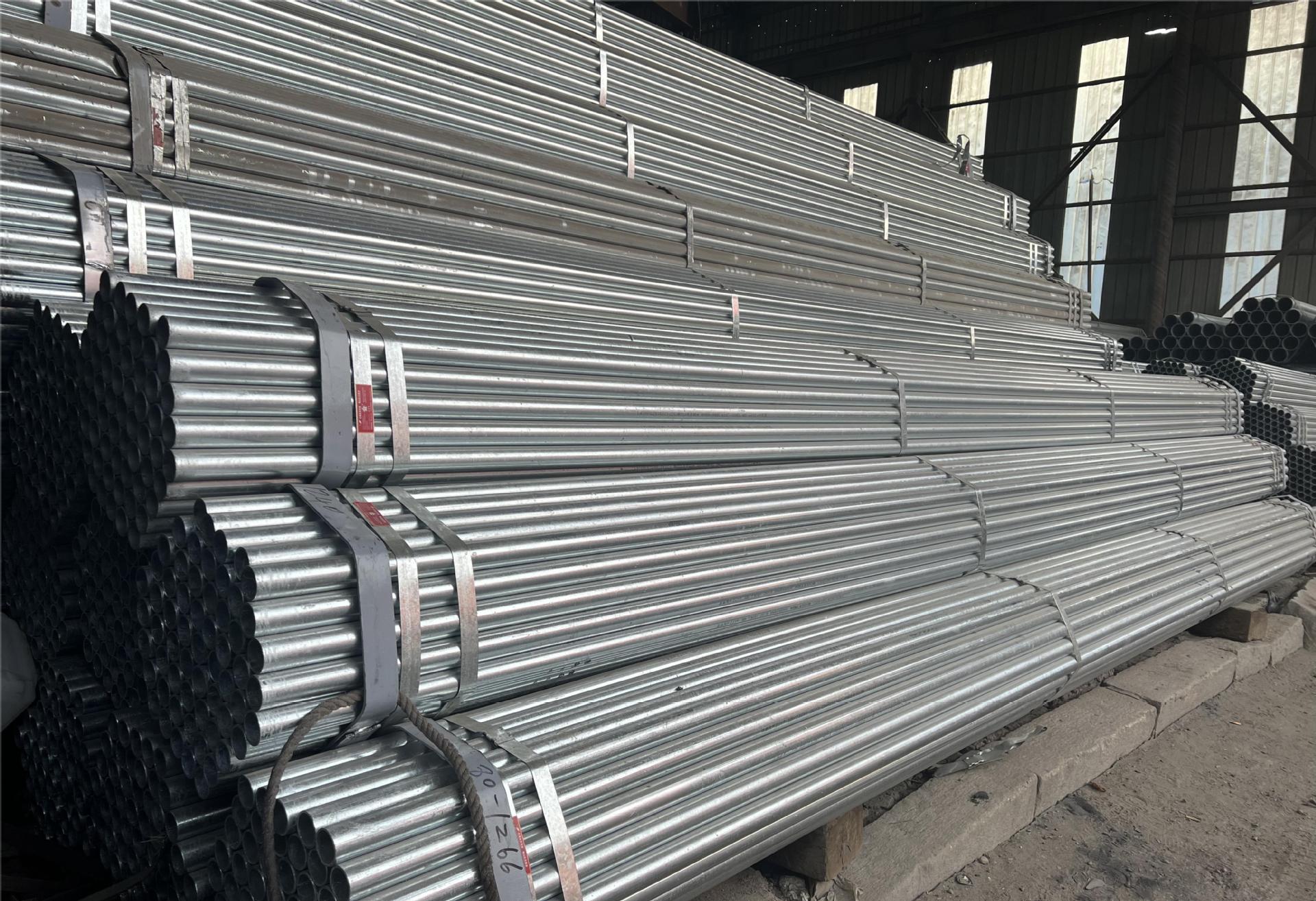 东北辽宁沈阳厂家镀锌圆管 现货镀锌管 镀锌钢管消防供水圆管