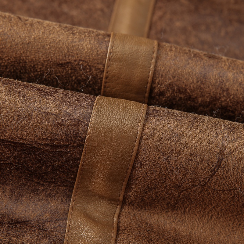 boy Men's Turn-Down Collar Lamb Wool Plus Size Cross-Border Thickened Warm Motorcycle Jacket Retro European And American_voghion.com