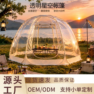 No-Build Pvc Transparent Starry Avtomobil dam çadırları