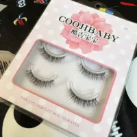 Cool Ji Baby Моношелковый тонкий стебель накладные ресницы R3 Natural Princess Короткий грязный супер легкий прозрачный мягкий стебель
