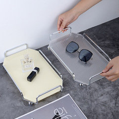 Light luxury style bathroom toilet storage rack bathroom sink tabletop tray acrylic cosmetics storage rack