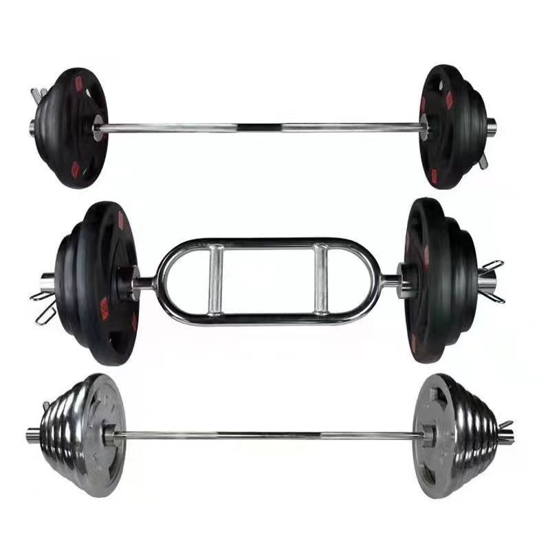 Recta Barra de barra olímpica barra curvada mancuerna pieza traje de levantamiento de pesas en cuclillas Casa de los hombres 1,2 m fitness Press de Banco 2,2 m mujeres