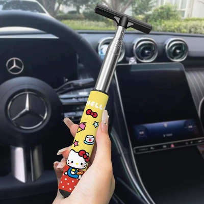 Multifunctional Car Rearview Mirror Telescopic Wiper Wiper Car Window Front Windshield Rainproof Cleaning Brush (Car cleaning tools) - wave-dot-yellow-kt