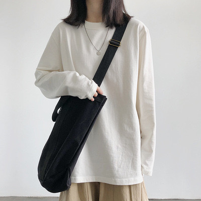 Primavera y otoño camiseta de manga larga de mujer nueva camiseta blanca suelta con ropa de base coreana fabricantes de ropa de mujer fuente
