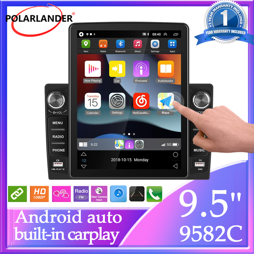 (2) 9582C   9.5ġ  ɵ MP5 ÷̾( ġ  ȭ   CARPLAY BLUETOOTH  )