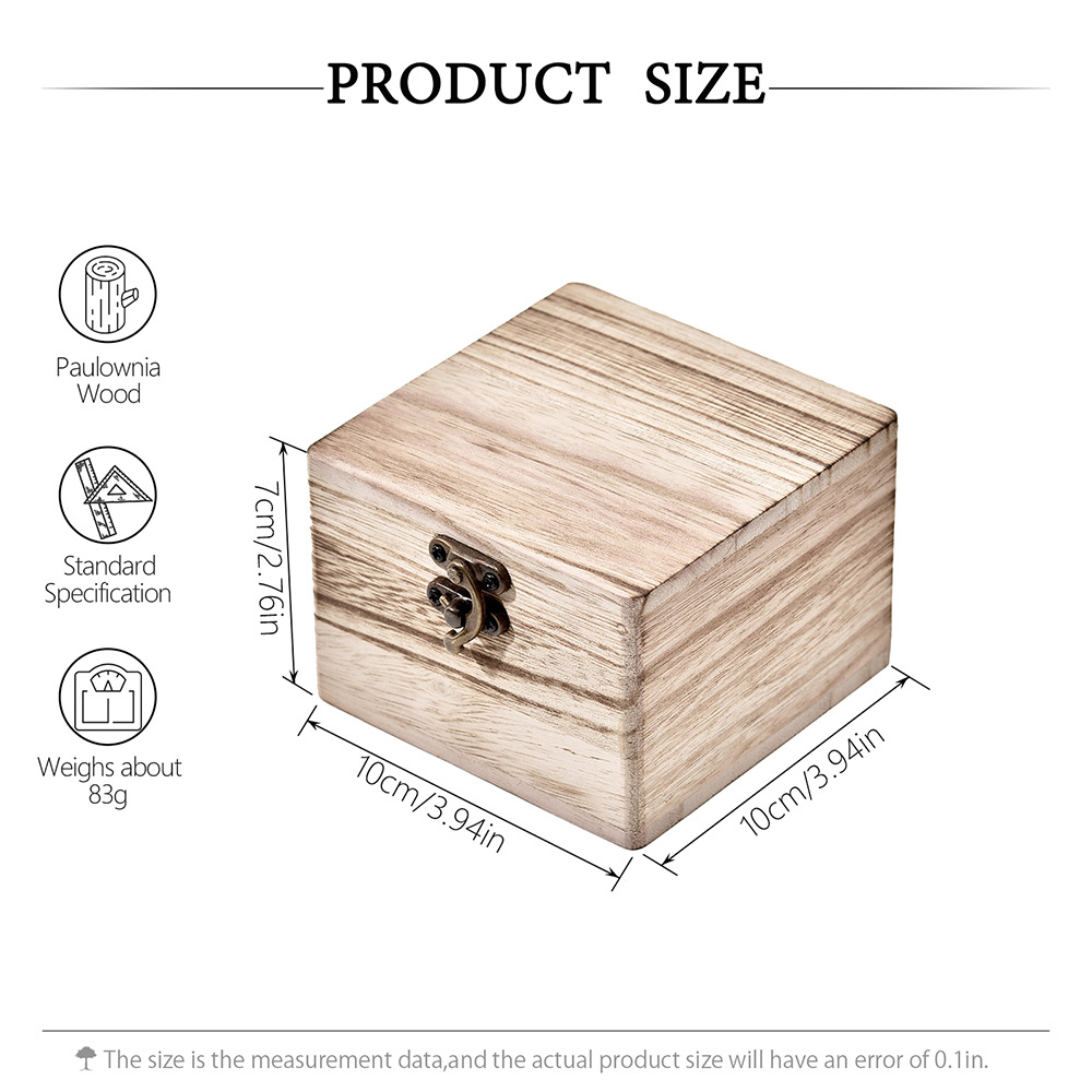 3호 단일 칸막이 나무 상자