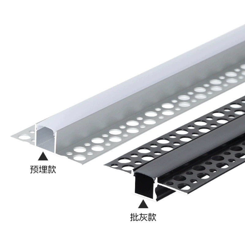 Линейная лампа алюминиевая лента лампа встроена двойное веко кружева привело линейный светильник слот скрытый потолочный линейный светильник