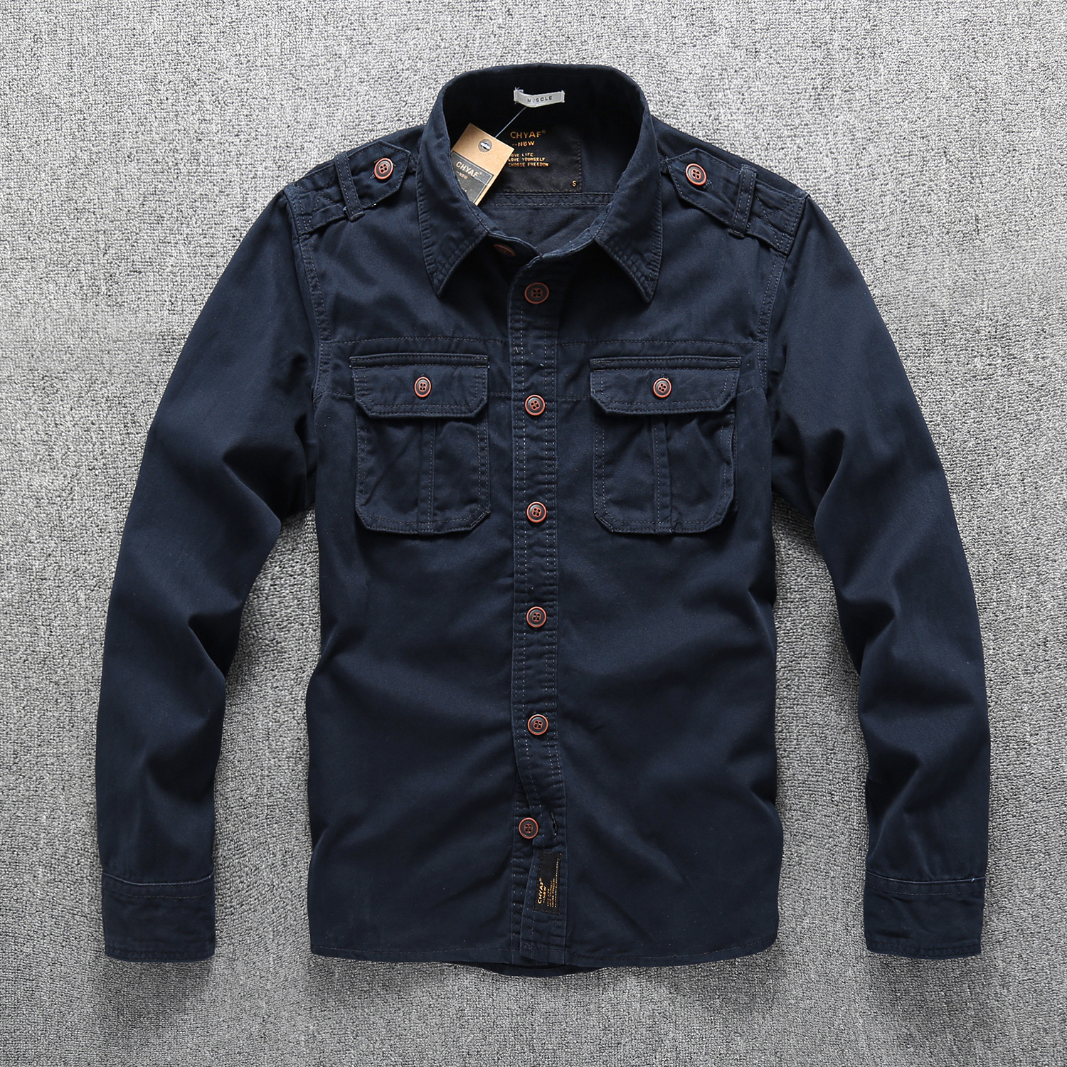 Nueva moda chaqueta de los hombres de algodón personalidad casual cómodo chaqueta de los hombres jóvenes chaqueta de camuflaje de una sola pieza de entrega