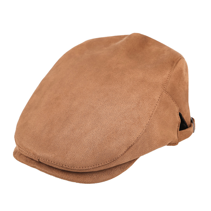Sombrero de primavera y otoño sombrero delantero de sarga de moda coreana multicolor ajustable boina de terciopelo tridimensional al por mayor image 5