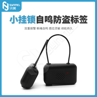 Supermarket intelligent anti-theft tag self-sounding anti-theft small padlock self-alarming tag disconnection alarm