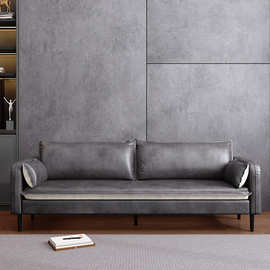 布艺沙发客厅2024新款休息区接待简易出租房双人小沙发三人科技J&