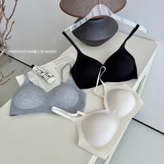 直播新品内衣女小胸聚拢显大无钢圈收副乳运动手掌杯固定文胸罩
