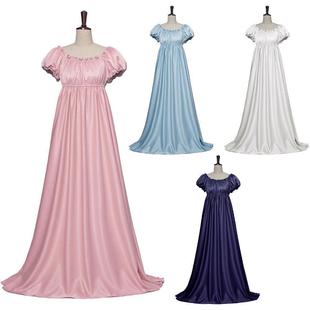 Bridgerton Dress Medieval Retro Ball Gown Long Dress Cosplay Stage Performance Costume